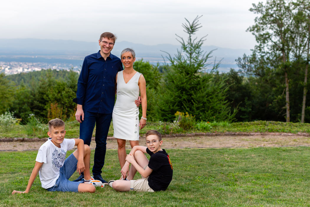 Camille, Michel and their sons